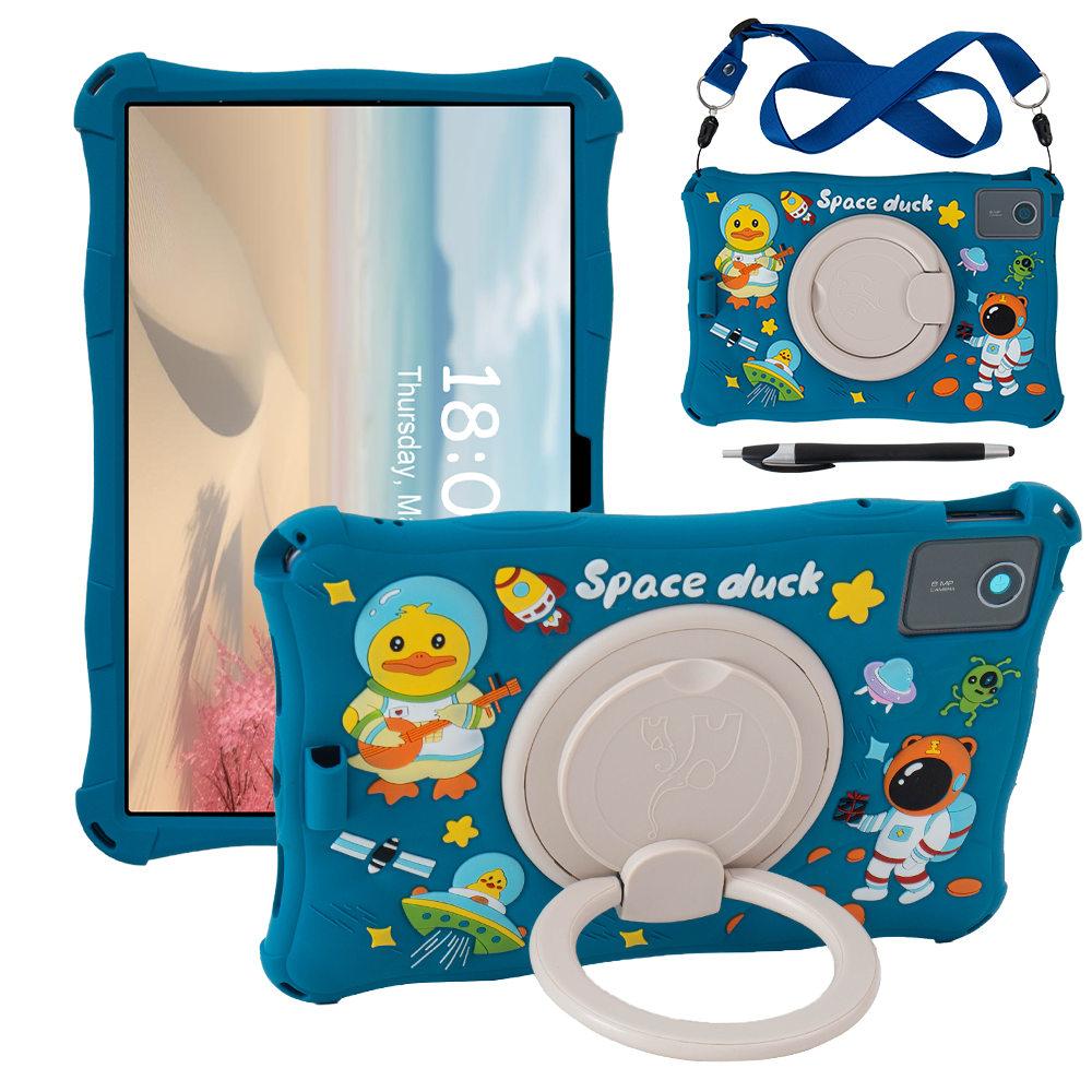 Weiche Silikon-Ständerhülle für Lenovo Xiaoxin Pad 2025 11 Zoll Drehbar Cartoon Tablet-Hülle Für Lenovo Tab M11 TB330FU TB331FC