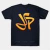 Neue Modemarke T-Shirt Baumwoll-T-Shirt JSP Orange T-Shirt Herren Übergroßes Kurzarm-Schwarz Oberteil Unisex Freizeit-T-Shirt