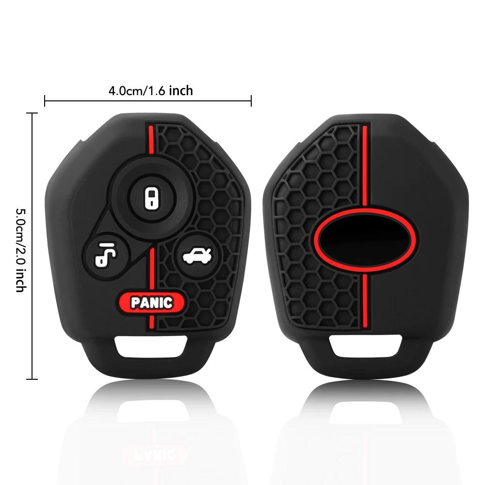 4 Buttons Silicone Car Key Case Shell Cover For for Subaru Tribeca Forester WRX XV Outback Legacy Impreza Crosstrek
