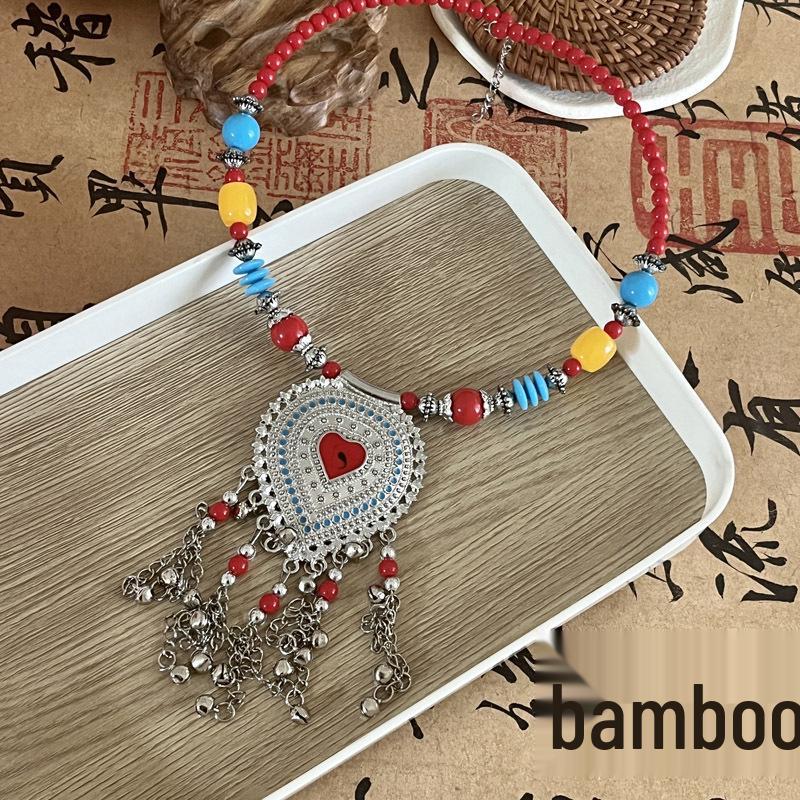 Bohemian Princess Tassel Forehead Pendant - Exotic Ethnic Style Hair Accessory