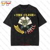 The Clash Straight To Hell Band Logo Vintage Oversized TShirt TAX