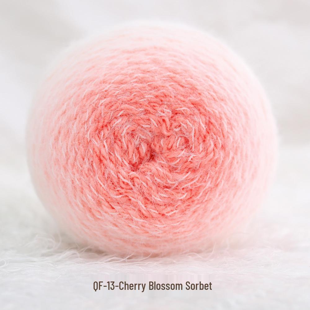 Gradient Long Pile Yarn Cake for Hand-knitting: Scarf, Clothing, Bouquets, and Seven-Star Blanket Materials