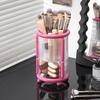 Makeup Brush Holder Desktop Lipstick Eyebrow Pencil Organizer 2-Tier Cosmetic Brush Cup for Dressing Table Organization