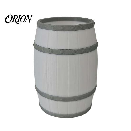 Stable Desk Storage Wine Barrel Shaped Organizer, 3D Printed Vintage Pen Holder, Large Capacity Desktop Organizer Pot with Solid Base, Practical