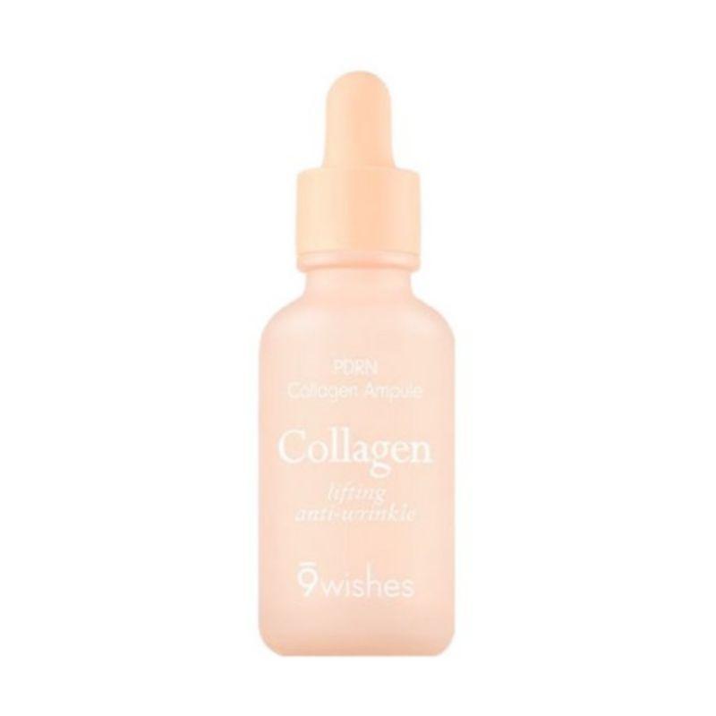 9Wishes PDRN Collagen Ampoule 30ml – Firming & Hydrating Collagen Serum for Radiant Skin