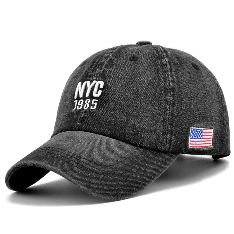 Unisex NYC 1985 Stickerei Baseballkappen Frühling Herbst Outdoor Verstellbare Lässige Hüte Dad Hat Sonnenschutzhut
