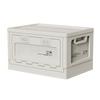 Large Capacity Camping Organizers Box Large Capacity Outdoor Storage Chest Waterproof Container with Wood Top Cover