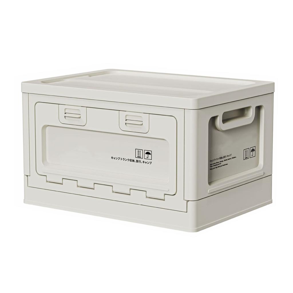 Large Capacity Camping Organizers Box Large Capacity Outdoor Storage Chest Waterproof Container with Wood Top Cover