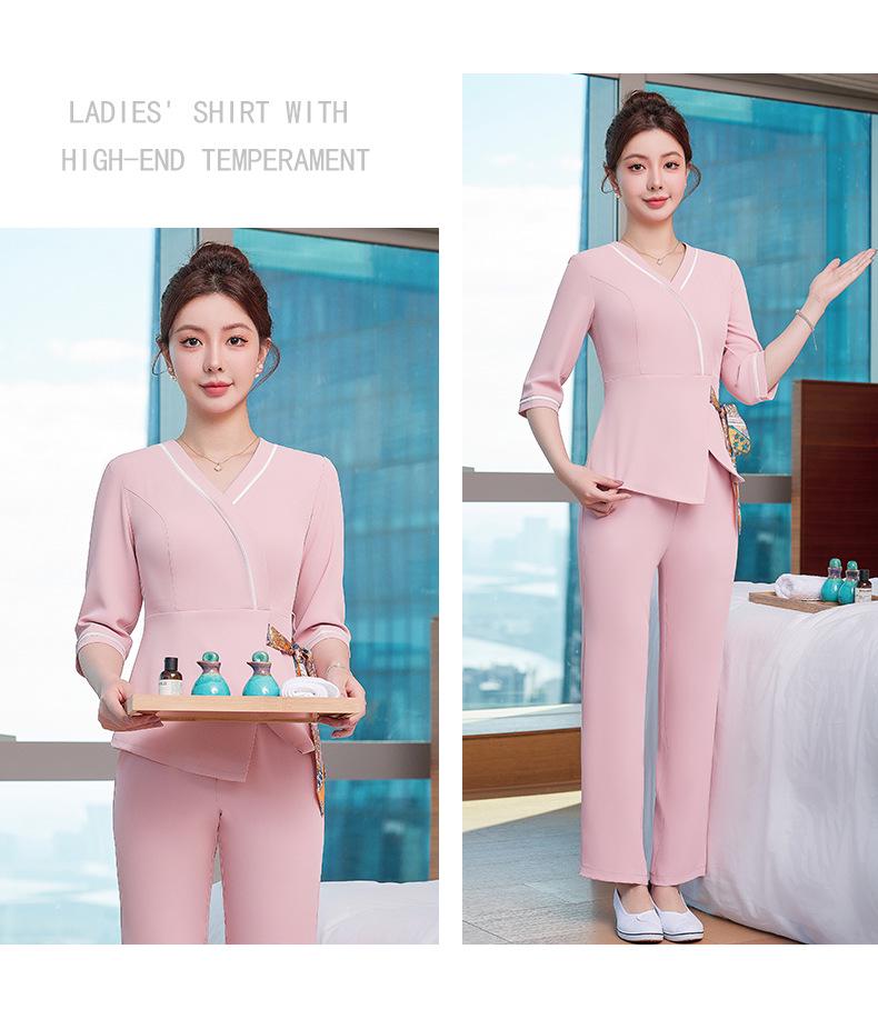 2025 Women's Slimming Beautician & Spa Short Sleeve Uniform