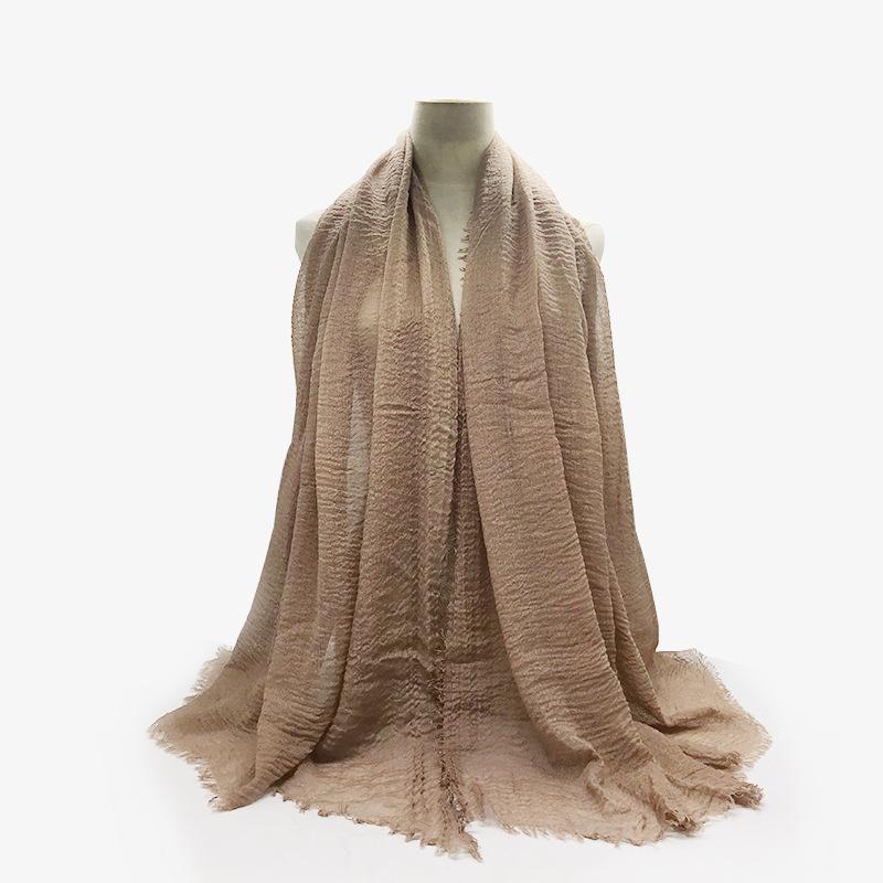 Women Cotton Linen Scarf Summer Girl Solid Color Sunscreen Thin Scarves Soft Shawl Foulard Viscose Spring Female Wrap Shawls New