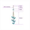 Butterfly Belly Button Ring Stainless Steel Fashion Jewelry Stud