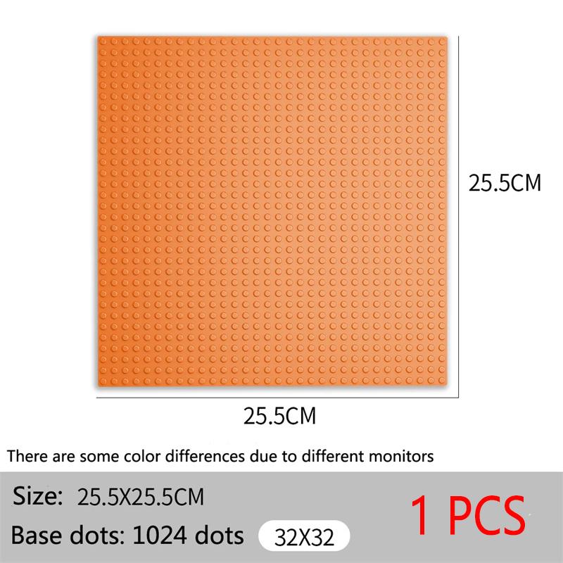 Non-Toxic Baseplate 32X32 16X32 Dots Classic Brick Plate Building Blocks Diy Constructor Parts Baseplates Compatible Brands City Friends