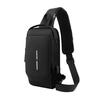 Anti-theft Crossbody Bag Shoulder Backpack with USB Charging Port Waterproof Sports Sling with Lock for Men And Women Travel Camping Daily Use