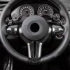 Carbon Fiber Steering Wheel Cover Trim For BMW M4 F82 2014-2018 M5 F10 2011-2016