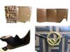 Authentische FENDI F IS FENDI FF Braun Leder Gold H/W Micro Dreifach-Geldbörse #b151 Vom Verkäufer überholt