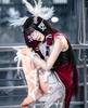 NOKIJP Colombina Moon Girl from Genshin Smooth and Easy to Genshin Impact Snezhnaya Third Place Enforcer Girl Wig, Impact, Cosplay, Heat-Resistant