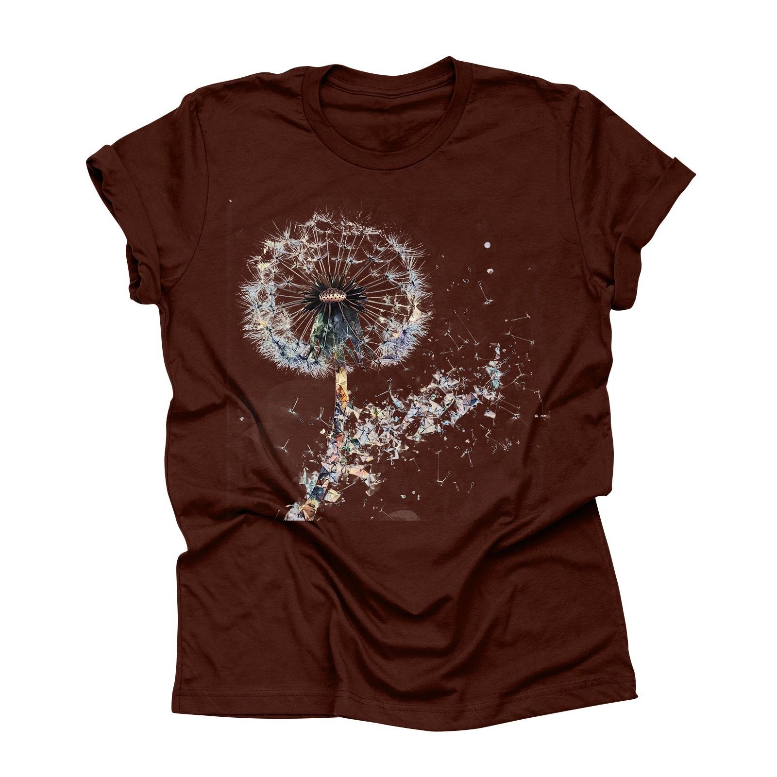 

Unisex Casual Fashion Print Crewneck Loose T-shirt XL