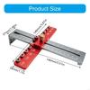Metal Cabinets Hardware Jig, Locator Drill Guide Drilling Dowelling Guide for Installation Handle Knob M4YD