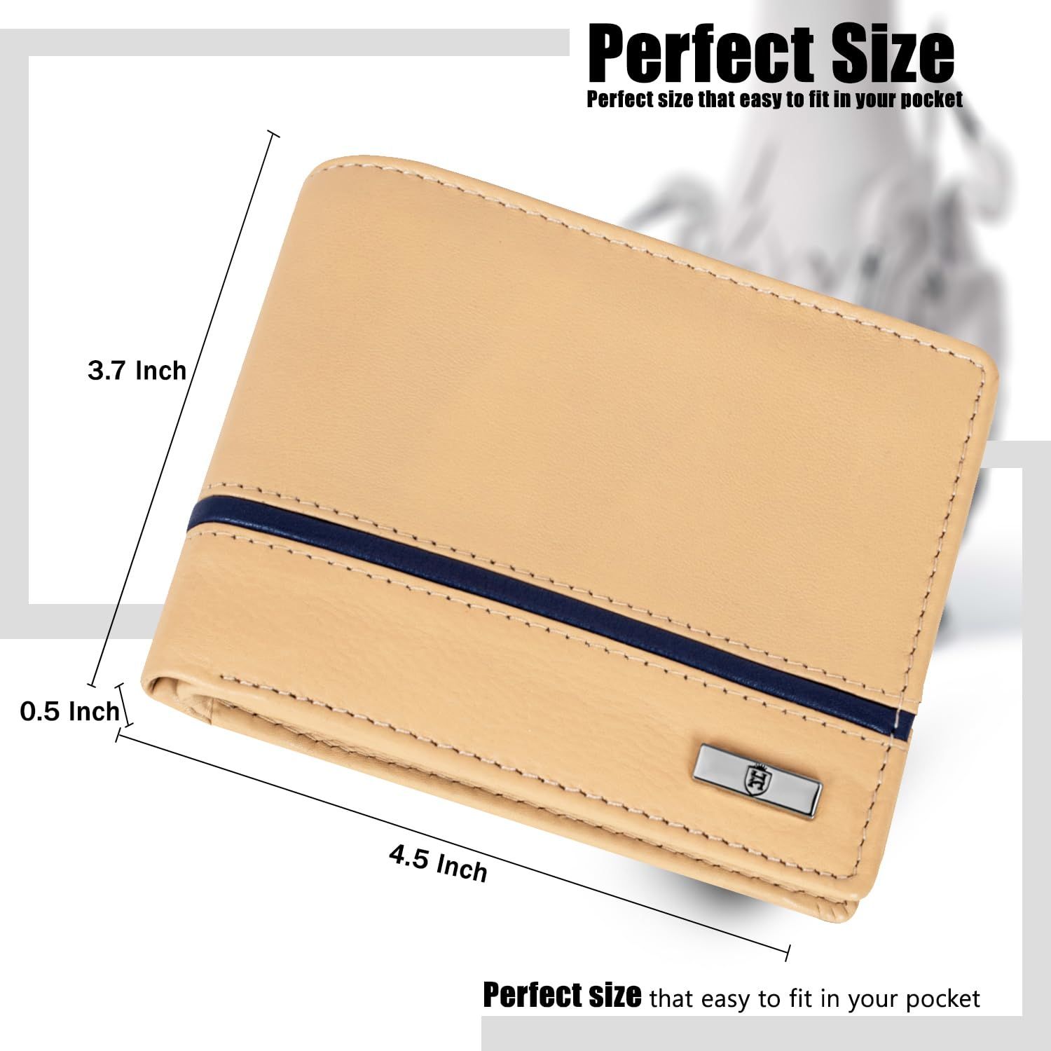 Denial Кожаный кошелек для мужчин | Кошельки мужские с блокировкой Rfid | Мужской кошелек — фото 2