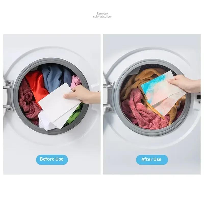 Fabric Color Absorber Anti Cross Dyeing Color-absorbing Paper Laundry Tablets Anti-Staining Clothes Wash Care Household Supplies