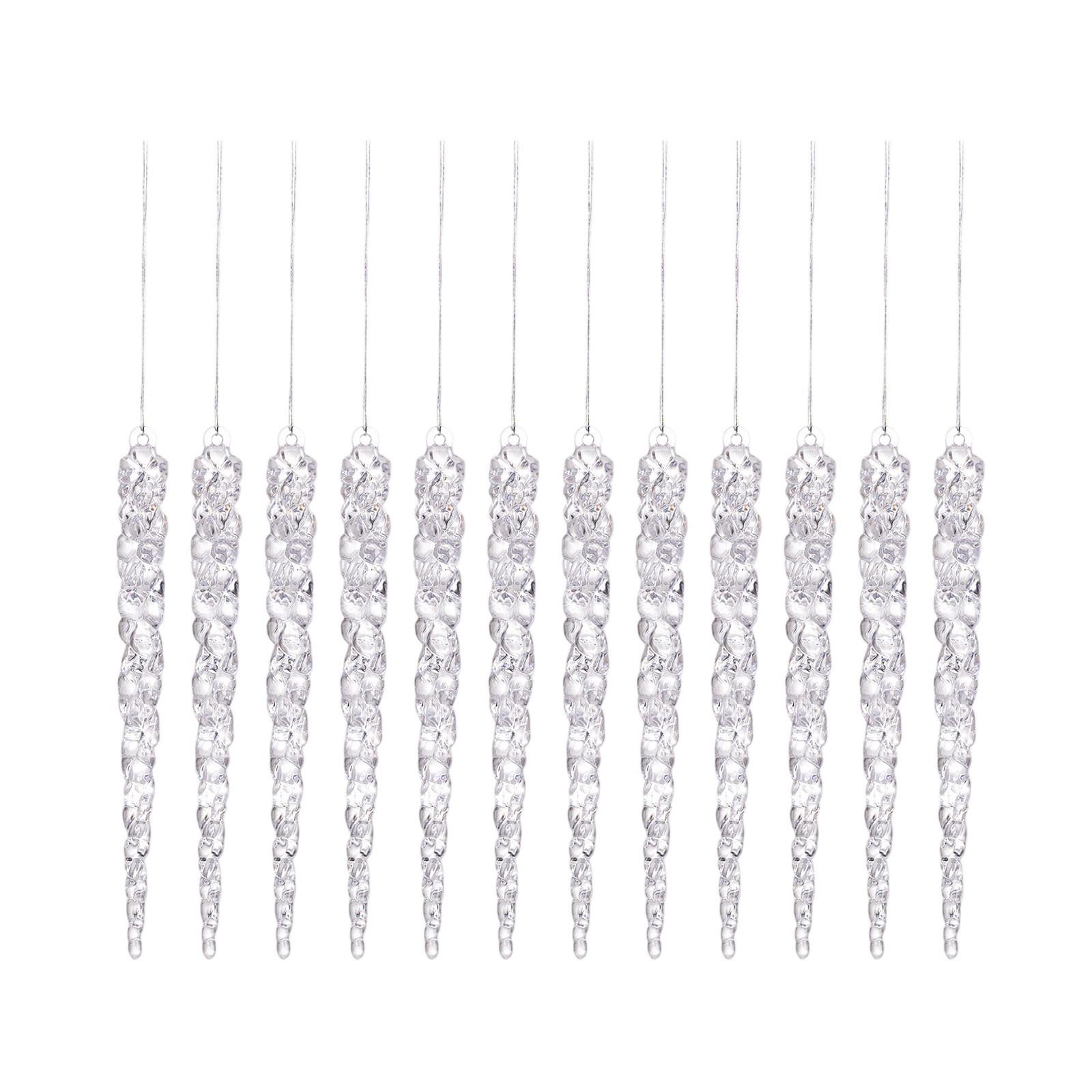 

Рождественские украшения Прозрачные 12 шт. Вафельные рожки One Size