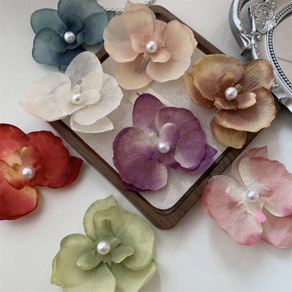 Pearl Butterfly Flower Hair Clip Butterfly Orchid Girl Hair Clip  Ladies/Girls