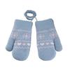 Hanging Neck Rope Children Knitted Mittens Thickened Warm Winter Warm Gloves  Winter Season