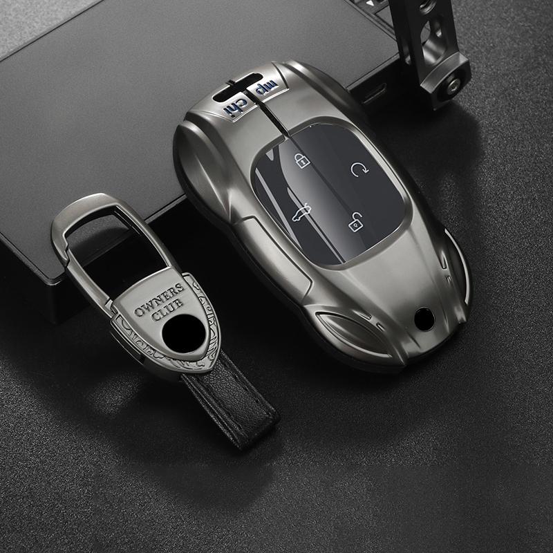 Metal Car Remote Key Cover Case Holder Chain Shell Keyring Fob For GAC Trumpchi New Empow J11 J12 J13 J15 J16 GS8 GS4 GS3 Emzoom