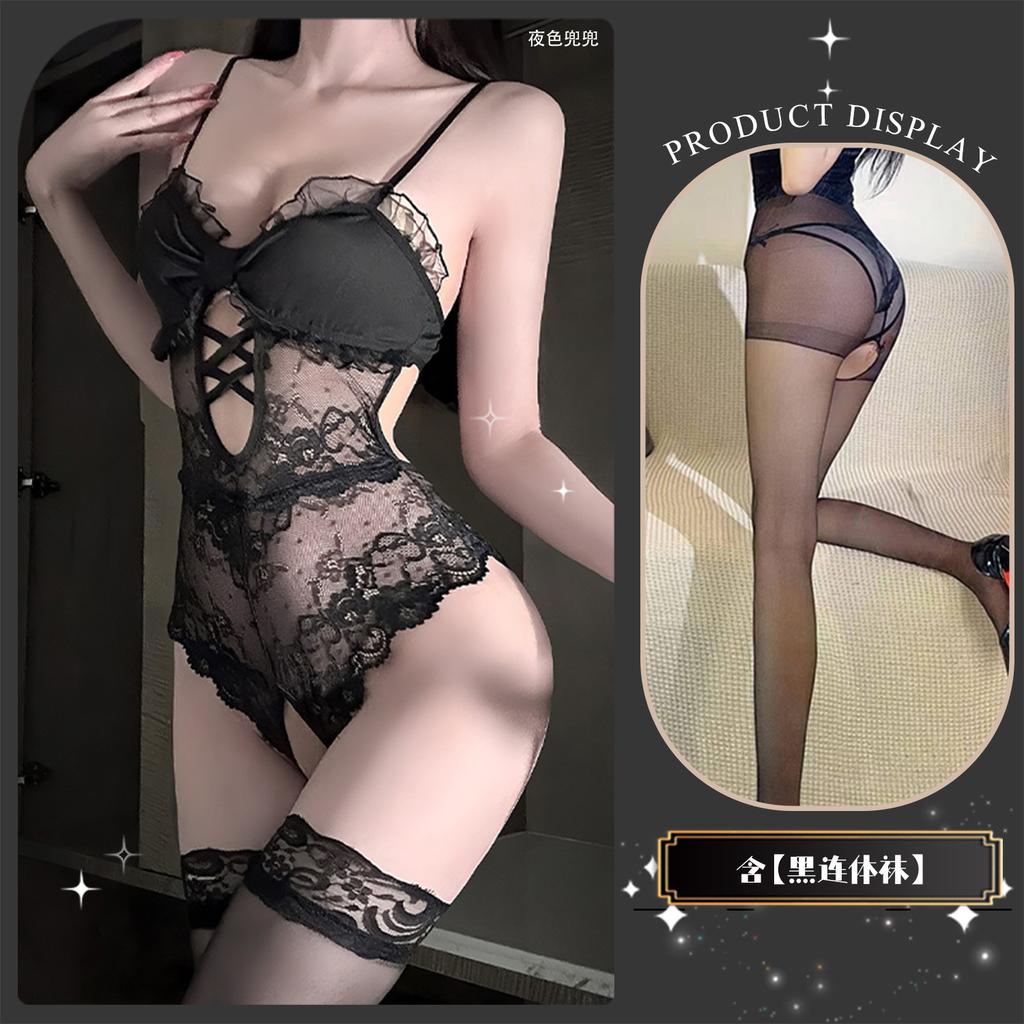 Sex Underwear Pure Sling Lace Perspective Uniform Temptation Crotch Free onesie Abstinence