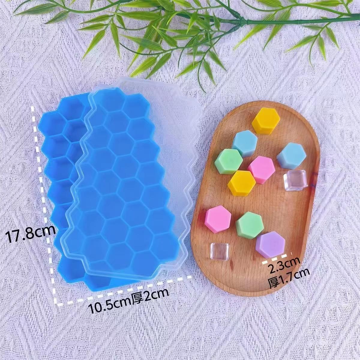 

37-Compartment Silicone Meatball Molds with Lids Honeycomb Fish Ball Molds Beef Ball Molds Kitchen Meat Tools Accessory синий