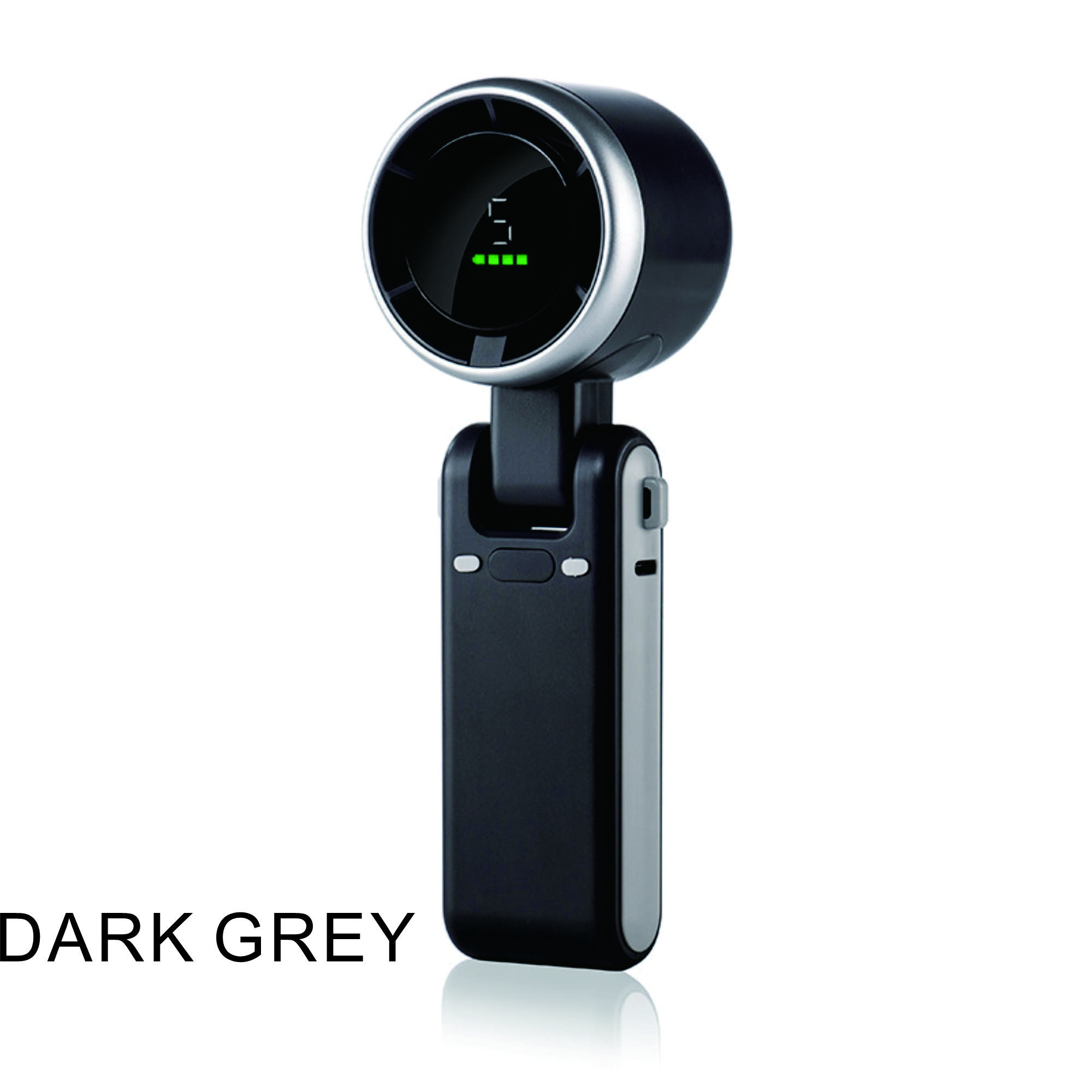 

Handheld mini fan, foldable portable neck hanging fan, 5-speed Type-C charging fan, intelligent digital display 4000mAh темно-сірий колір