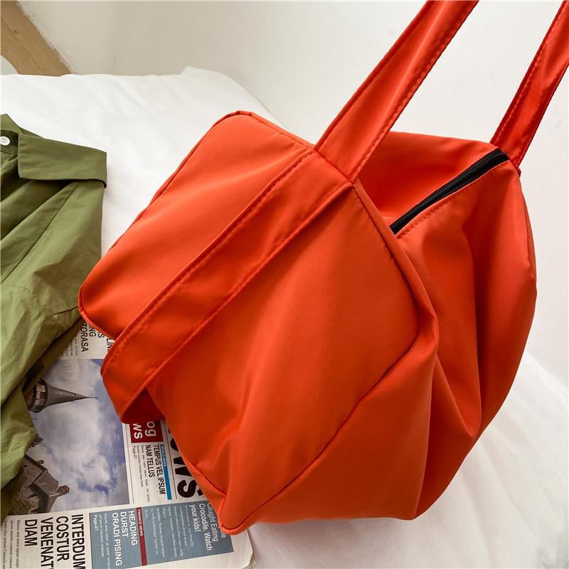 Fashionable Street Style Shoulder Bag In Oxford Fabric With Candy Color Accents For Casual Outings