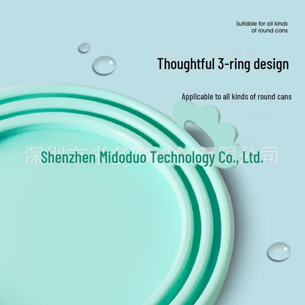 Universal Silicone Pet Food Can Lid - Fresh-Keeping and Sealing Cover