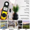 GOLDCHAMP Termometro Misuratore di Luce Digitale Integrato Misurazione Luce con Display Retroilluminato per Luce LED Registrazione Dati di Misura Rotante Adatto per