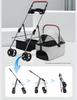 Pet Cart Dog Cat Lightweight Foldable Outdoor Pet Cart Small Dog Cart Detachable Carrying Basket