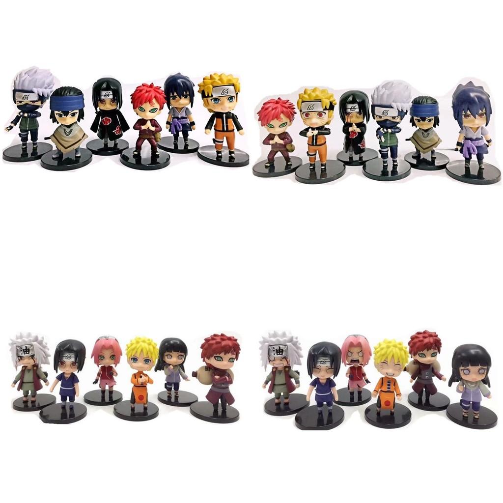 Pvc Naruto Sasuke Itachi Kakashi Guy Figures Adorable Anime Desk Ornaments