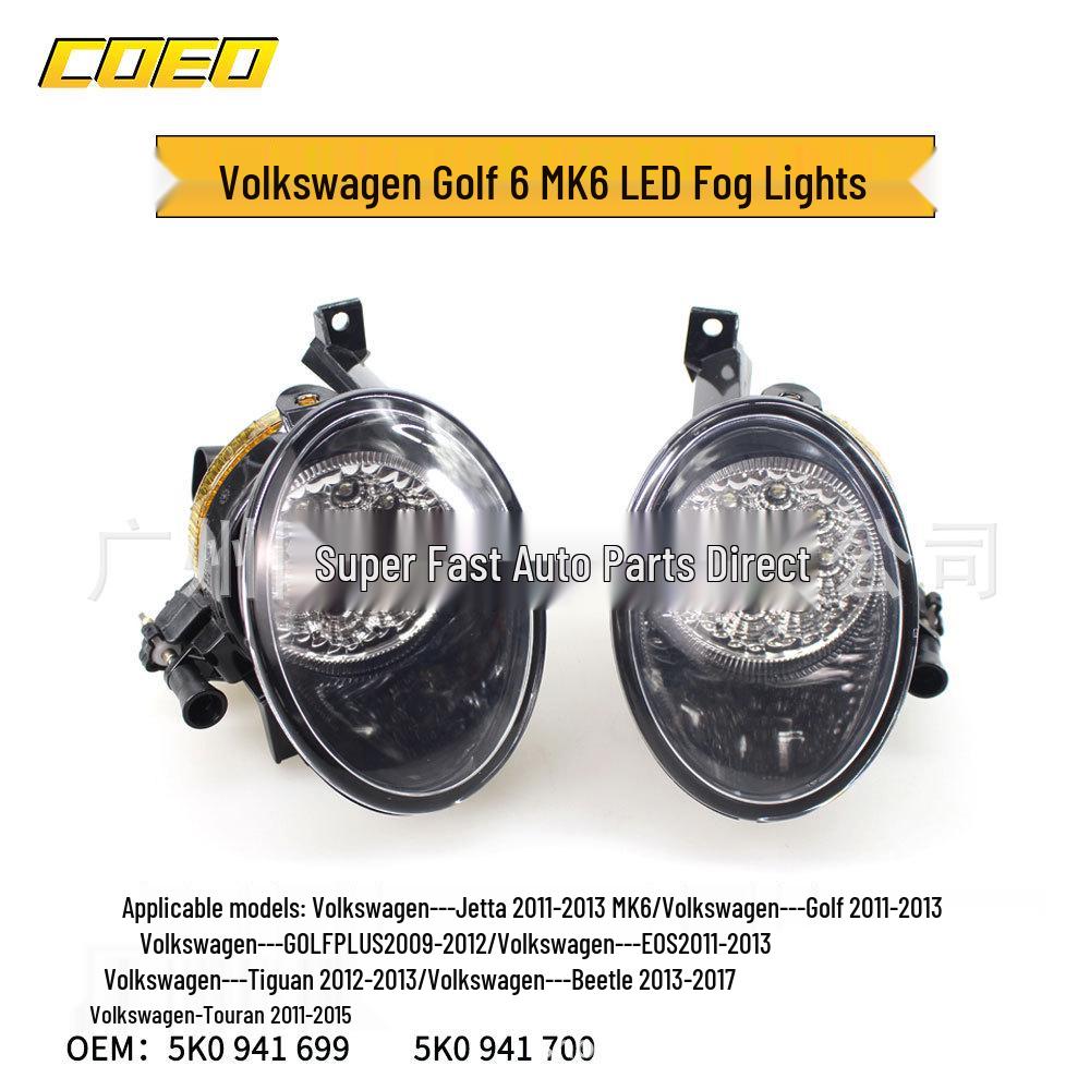 

Светодиодная противотуманная фара Volkswagen Golf 6 MK6 5K0 941 699 / 5K0 941 700 Совместимая LED Fog Light Single - Right