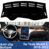 Dashboard Cover Protective Pad Dash Board Sunshade Carpet Anti-UV Dashmat for Tesla Model X 2016 2017 2018 2019 2020 2021 2022