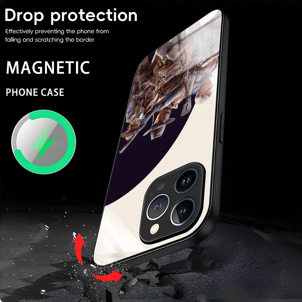 GAME ARC Raiders Handyhülle für iPhone 17, 16, 15, 14, 13, 12, 11, X, XR, XS Plus, Mini, Pro Max – Magnetische Glashülle