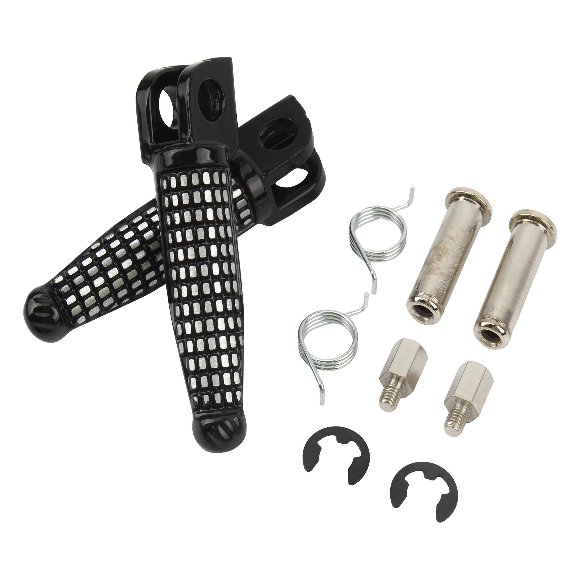 

Для мотоцикла Kawasaki Ninja Мотокросс Передние подножки Педали ZX6R ZX636 ZX9R ZX10R Z1000 Z800 ZR800 Питбайк чёрный