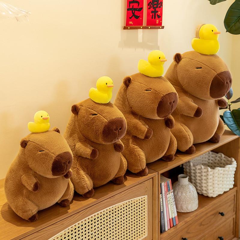 Duck Pull Capybara Duck Plush Toy Cute Cartoon Children Birthday Holiday Gift