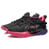 New LINING Speed 8 Basketball Shoes Men Low Top Black/Pink/Purple ABAR071-2