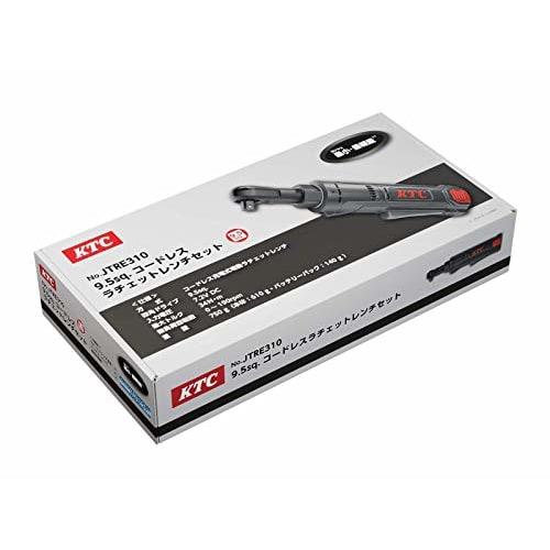 Kyoto Machinery Tools (KTC) 9.5SQ Engine Room Exterior Removal Maximum Torque 34Nm 7.2V Compact Type Cordless Ratchet Wrench Set Total Length 253mm Li