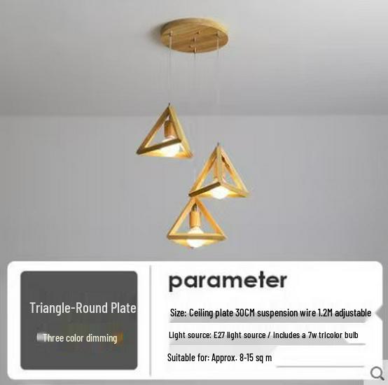 Nordic Wood Art Pendant Lamp - Creative Single Head Lighting for Restaurants, Bars, Hotels, Bedrooms, Café Shops.