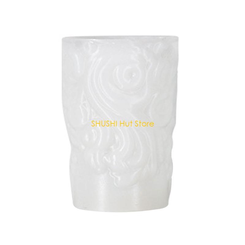 

Carved Cylinder Mold, Cylinder Mold for Candle Gypsum Ornament D57B