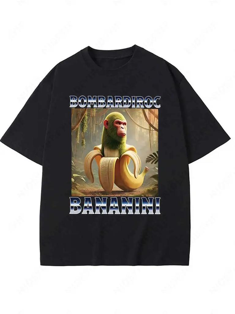 Bobrito Bandito Meme T-Shirts Women Men Italian Brainrot Y2K 2025 Funny Cotton T Shirt Summer Short Sleeve Tee Oversize Clothing