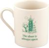MOOMIN 80th Anniversary Mug, Large, 320ml, Approx. 8x9cm Diameter, Green, 80th Anniversary Logo Art, MM9201-11