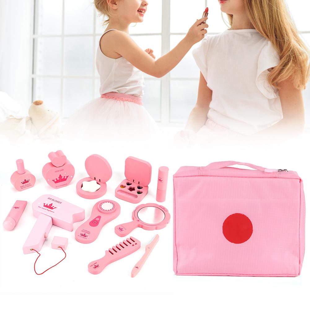Baby Mädchen Make-up Spielzeug Set Holz Simulation Rollenspiel Kosmetikset Geschenk