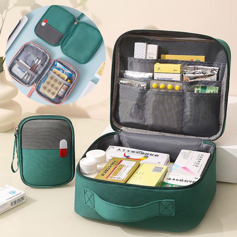 Portable First Aid Kit & Medicine Storage Bag