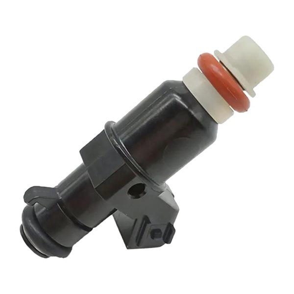 Single Black Fuel Injector, Metal & Plastic Constructed, Compatible with Car Engines